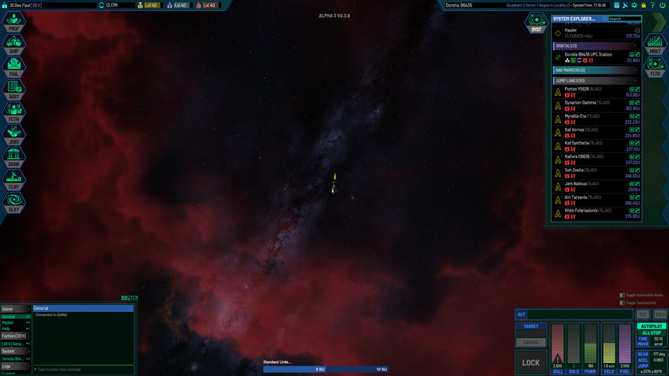 Flying in a Nebula