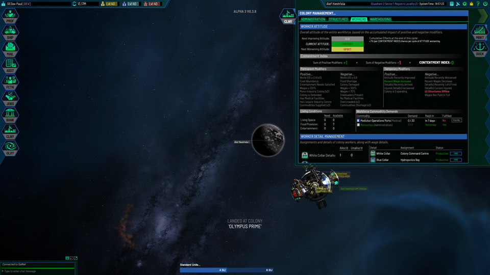 Landed at a Colony